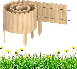 Monucep Beeteinfassung Holz 30 x 200 cm, Flexible