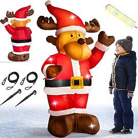 MONZANA® Aufblasbares Rentier 135cm LED