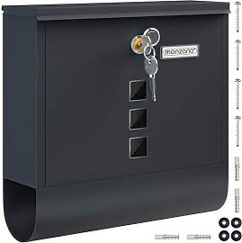 MONZANA® Briefkasten Kreuzschloss mit