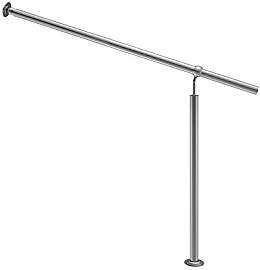 MONZANA® Edelstahl Eingangsgeländer 100cm