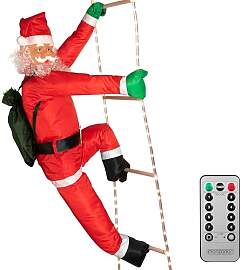 MONZANA® LED Weihnachtsmann Leiter XXL 240cm