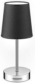 Monzana® Nachttischlampe 32cm Stoffschirm E14