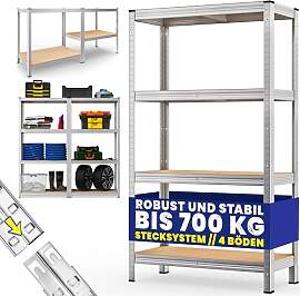 Monzana® Schwerlastregal 160x90x40cm 700kg 4