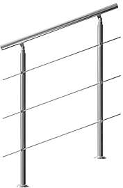 MONZANA® Treppengeländer Edelstahl Pflegeleicht