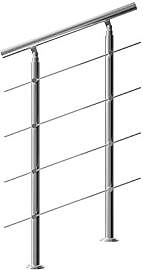 MONZANA® Treppengeländer Edelstahl Pflegeleicht