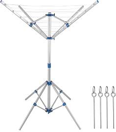 Monzana® Wäschespinne Höhenverstellbar Camping