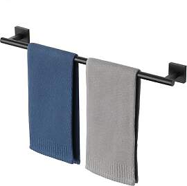 MOOCHE 60cm Handtuchhalter Schwarz - 304 Edelstahl 