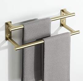 Mooche Handtuchhalter Wand Gold, 40CM Doppelter