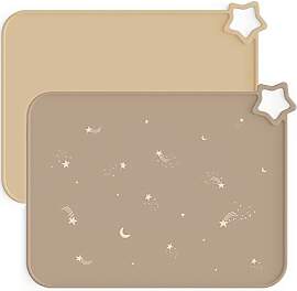 Moonkie 2PC Baby Silikon Platzset Abwaschbar,