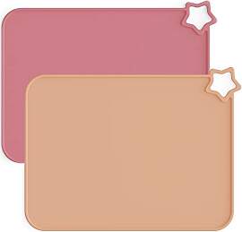 Moonkie 2PC Baby Silikon Platzset Abwaschbar,