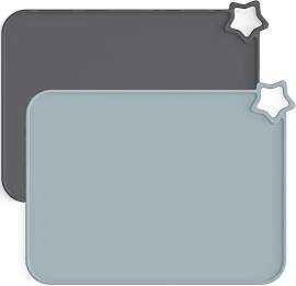 Moonkie 2PC Baby Silikon Platzset Abwaschbar,