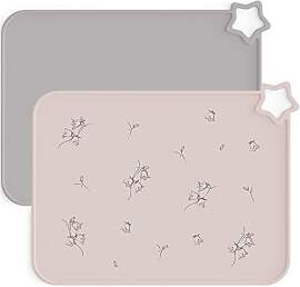 Moonkie 2PC Baby Silikon Platzset Abwaschbar,