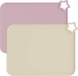 Moonkie 2PC Baby Silikon Platzset Abwaschbar,
