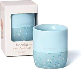 Moonkie Trinklernbecher Baby Silikon | Offener