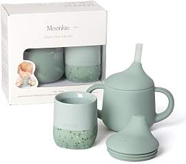 Moonkie Trinklernbecher Baby Silikon Set |
