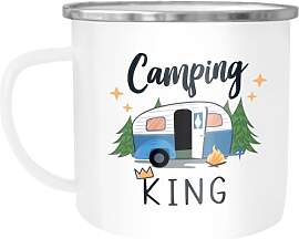 MoonWorks® Emaille-Tasse Camping Queen King