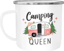 MoonWorks® Emaille-Tasse Camping Queen King