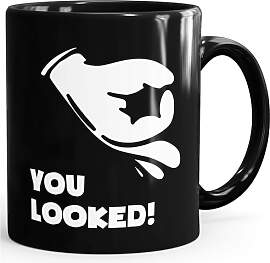 MoonWorks Kaffee-Tasse Comic Hand Look Hole Game