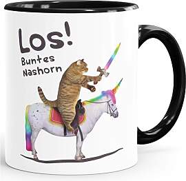 MoonWorks® Kaffee-Tasse Katze Satire Los buntes