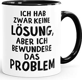 MoonWorks® Kaffee-Tasse mit Spruch Ich hab zwar