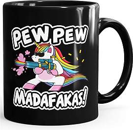 MoonWorks® Kaffee-Tasse Pew Pew Madafakas böses