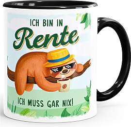 MoonWorks® Kaffee-Tasse Rentner Spruch Ich bin in 