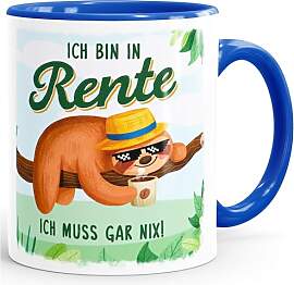 MoonWorks® Kaffee-Tasse Rentner Spruch Ich bin in 