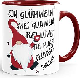MoonWorks® Tasse Spruch Ein Glühwein Swei