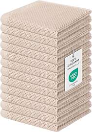 Moosfor Küchenhandtücher 100% Baumwolle, 12er