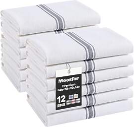 Moosfor Premium Geschirrtücher 100% Baumwolle,