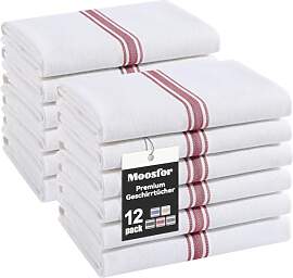 Moosfor Premium Geschirrtücher 100% Baumwolle,