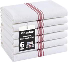 Moosfor Premium Geschirrtücher 100% Baumwolle,