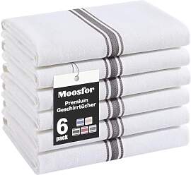 Moosfor Premium Geschirrtücher 100% Baumwolle,
