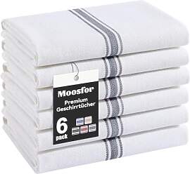 Moosfor Premium Geschirrtücher 100% Baumwolle,
