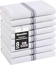 Moosfor Premium Geschirrtücher 100% Baumwolle,