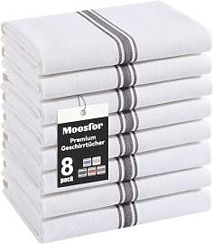 Moosfor Premium Geschirrtücher 100% Baumwolle,