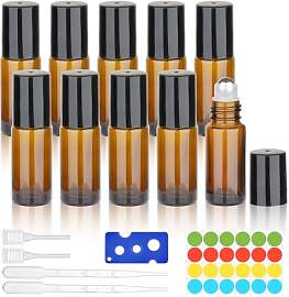 Moosono Roll on Flasche Leer 5ml, 10 Stück