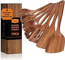 Mooues Kochlöffel Holz Set aus natürliches