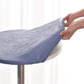 Morbuy Rund Tischdecke Wachstuch Elastisch,