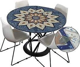 Morbuy Tischdecke Outdoor Rund 200 cm, Elastisch