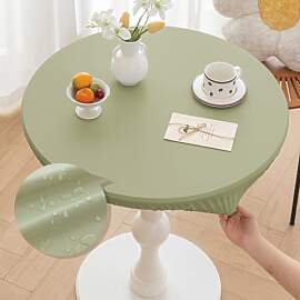 Morbuy Tischdecke Rund 100 cm, für Tische von 80