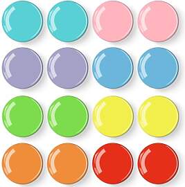 MORCART 16 Stück Bunte Magnete für Magnettafel,