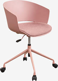 Morgana Schreibtischstuhl Mit Rollen Hellrosa -