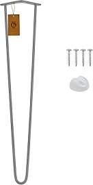 MORIA DESIGN 1 Stück Hairpin Leg Tischbein 61 cm