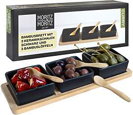 Moritz & Moritz 3x Schwarze Dipschalen Set mit 