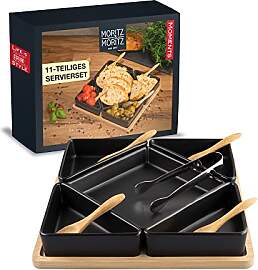 Moritz & Moritz 5x Schwarze Dipschalen Set mit 