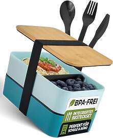 Moritz & Moritz Bento Box Kinder in Blau –