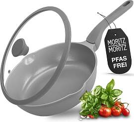 Moritz & Moritz Keramik Pfanne mit Deckel 26cm 