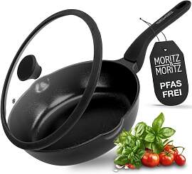 Moritz & Moritz Keramik Pfanne mit Deckel 26cm 