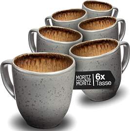 Moritz & Moritz ORGANIC Kaffeetassen Set 6er - 
